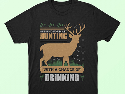 Hunting T-Shirt Design adventure art comfort creative custom t shirt design drinking tshirt graphic hunting merchandise modern tshirt natural nature print on demand t shirt design text art trendy tshirt tshirt typography vector