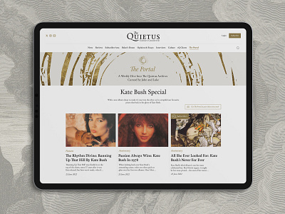 The Quietus - Website design branding design graphic design illustration logo typography ui ux