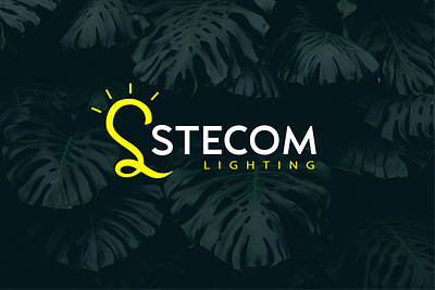 Lighting Logo anika sultana shyama brand logo branding business logo company logo graphic design lighting logo logo design modern logo stecom logo