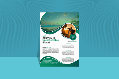 Creative Travel Flyer Design business design flyer design graphic design travel flyer vector