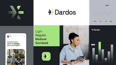 Dardos Strategy brand branding graphic design logo