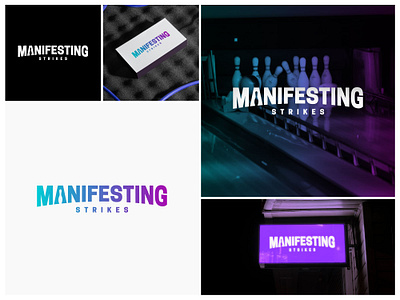 Manifesting Strikes Logo Design adobeillustrator bowling branding brandlogo creativelogo graphic design logo logodesign logotype strikes tshirt