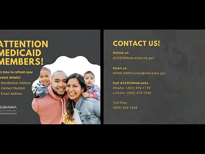 Nebraska Dhhs Medicaid Campaign branding graphic design