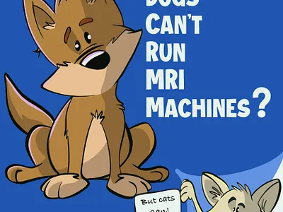 Cat Scan animal art cartoon cats dogs science