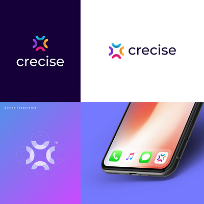 Crecise Technology App 3d app branding clean logo modern simple technology timeless ui unique