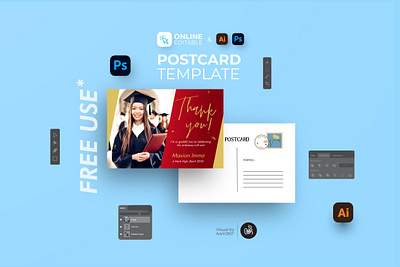 Graduation Celebration Thank You Postcard aam360 aam3sixty branding cognates free graduation free graduation thank you post graduate graduation graduation ad template graduation ads graduation announcement graduation celebration graduation postcard graduation thank you thank you thank you ads thank you postcard