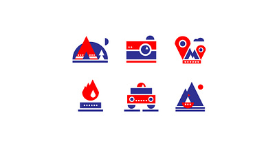 Travel icons graphic design icons vector