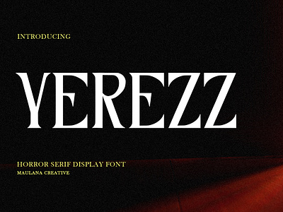 Yerezz Serif Display Font branding font fonts graphic design logo nostalgic