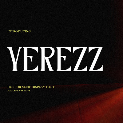 Yerezz Serif Display Font branding font fonts graphic design logo nostalgic