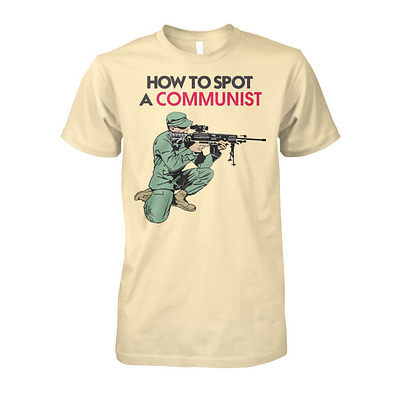 How To Spot A Communist Shirt design illustration