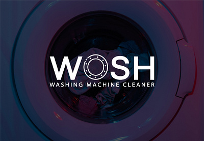 Wosh br Logo anika sultana shyama brand logo branding business logo company logo graphic design logo design washing machine logo wosh logo