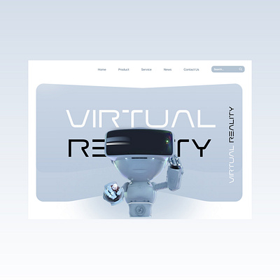 [Landing Page] Virtual Reality landing page landingpage ui uxui web design