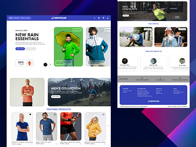 Website Redesign for Decathlon Sports creativedesign decathlon designcommunity designinspiration digitaldesign graphicdesign landingpage moderndesign redesign responsivedesign sportswebsite uiux userexperience userinterface webdesign