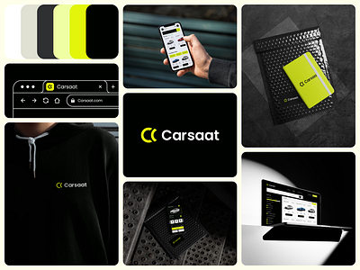 Carsaat® - Visual Identity branding car logo cars carsaat carsaat logo logo luxury rental app rental cars