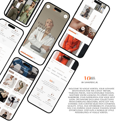 A fashion website landing page branding design ui ux