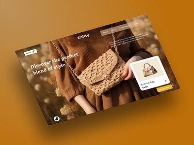 Knitty - Your Ultimate Destination for Chic Bags. animation branding graphic design logo ui