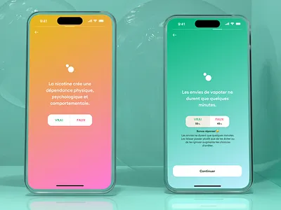 Libair - Stop Vaping App | Quiz 3d android app false ios mobile question quiz smoking true vaping