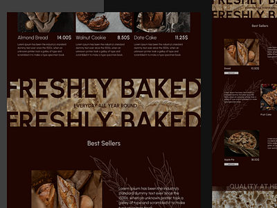 Bakery Web Design branding graphic design logo ui