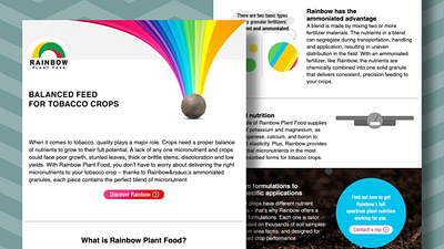 Email Design for Rainbow Plant Food branding email graphic design newsletter ui