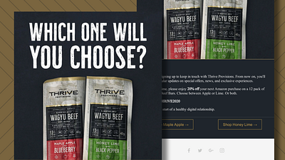 Email Template for Thrive branding email graphic design