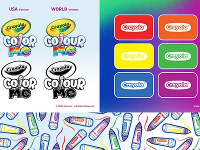 Crayola ColorMe Graphics Pack branding design graphic design illustration logo vector