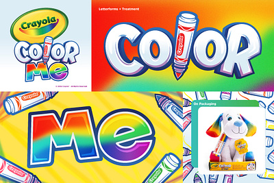 Crayola ColorMe Logo badge branding crayola design graphic design illustration kids logo typography vector