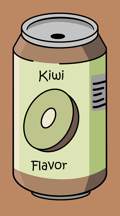 Wiki Soda adobe can drink graphic design kiwi soda