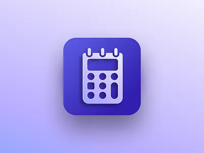 Meeting Cost Calculator App Icon Direction app icon branding calculator ios logo ui ui design