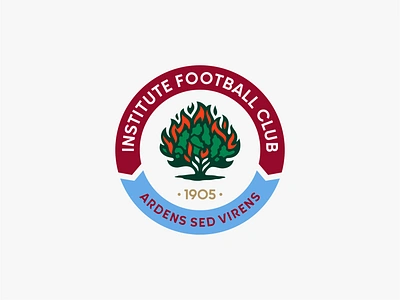 Institute FC | Redesign britain burning bush championship church crest derry fire football football club institute ireland northern ireland phoenix premier league redesign restyling soccer sport sports tree