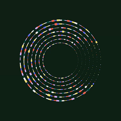 Concentric circles 2d animation cavalry cavalry app circle colorful concentric gradient kinetic loop motion motion design motion graphics radial