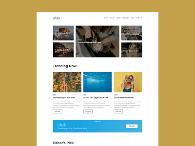 Ofelia - Demo 2 blog blog theme blogger fashion blog lifestyle blog lifestyle theme minimal modern personal theme photo blog photography photography blog theme travel travel theme wordpress wordpress travel