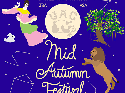 Mid-Autumn Festival Event design graphic design illustration mid autumn festival typography vector