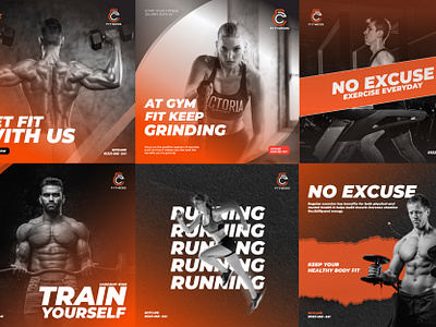 Health & Fitness Social Media Ad advertisment axo studios branding design designtheory dribbble fitness gym post social media