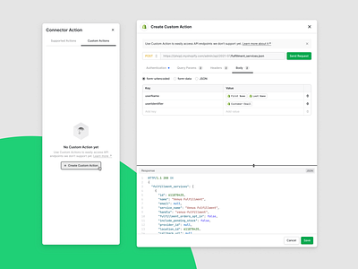 High-Density UI – Custom Action builder high density integration interface product design ui ux