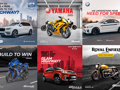 Automobile Social Media Ad advertisment axo studios bike branding car design designhub designtheory graphic design post