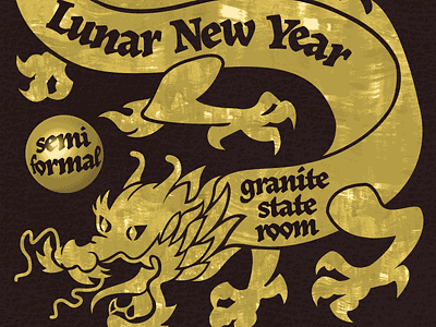 Lunar New Year Event - Year of the Dragon design graphic design lunar new year year of the dragon