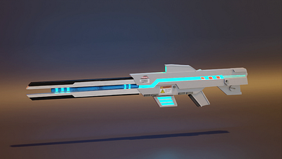 A Game ready energy Weapon model (concept art) 3d 3dart 3drender animation art blender commissions fbx gameasset gamedev gameready scifi unity unreal weapon