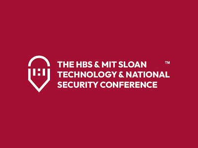 The HBS & MIT Sloan Technology & National Security Conference ayoub bennouna branding design graphic design harvard harvard business school harvard logo hbs hbs and mit sloan hbs logo logo mit mit logo mit sloan