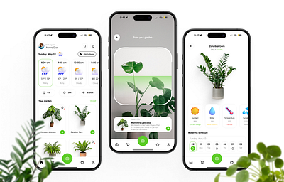 Plants app design app case study clean design mobile plants ui ui ux user interface ux