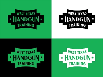 West Texas Handgun Training Logo badge branding handgun logo texas training typography west