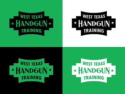 West Texas Handgun Training Logo badge branding handgun logo texas training typography west