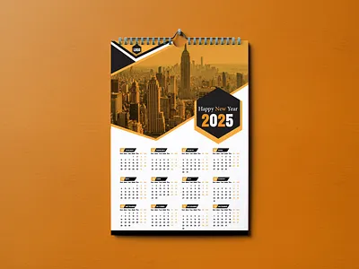 Wall Calendar Design 2025 2025 branding business identity calendar calendar design 2025 corporate design desk calendar graphic design minimal modern monthly new year organizer planner print set wall wall calendar year