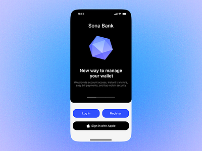 Sign In Banking App app banking challenge log in sign up ui