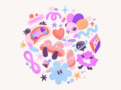 Plants of the future abstract character concept design illustration zutto