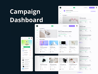 Campaign Dashboard campaign campaign dashboard dashboard figma socialmedia software technology uiux user interface web application