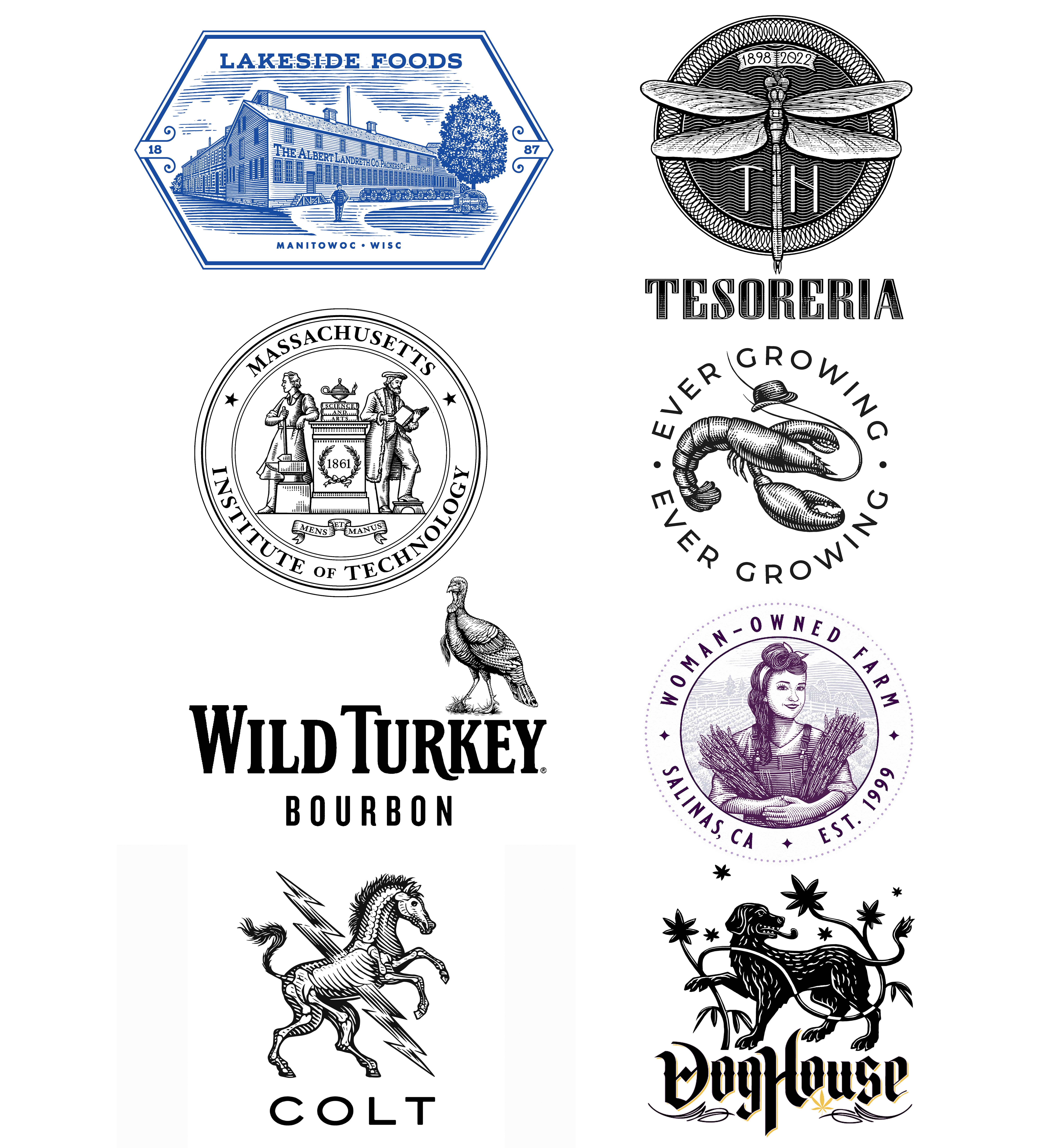 Example of Steven Noble Illustrated Logos