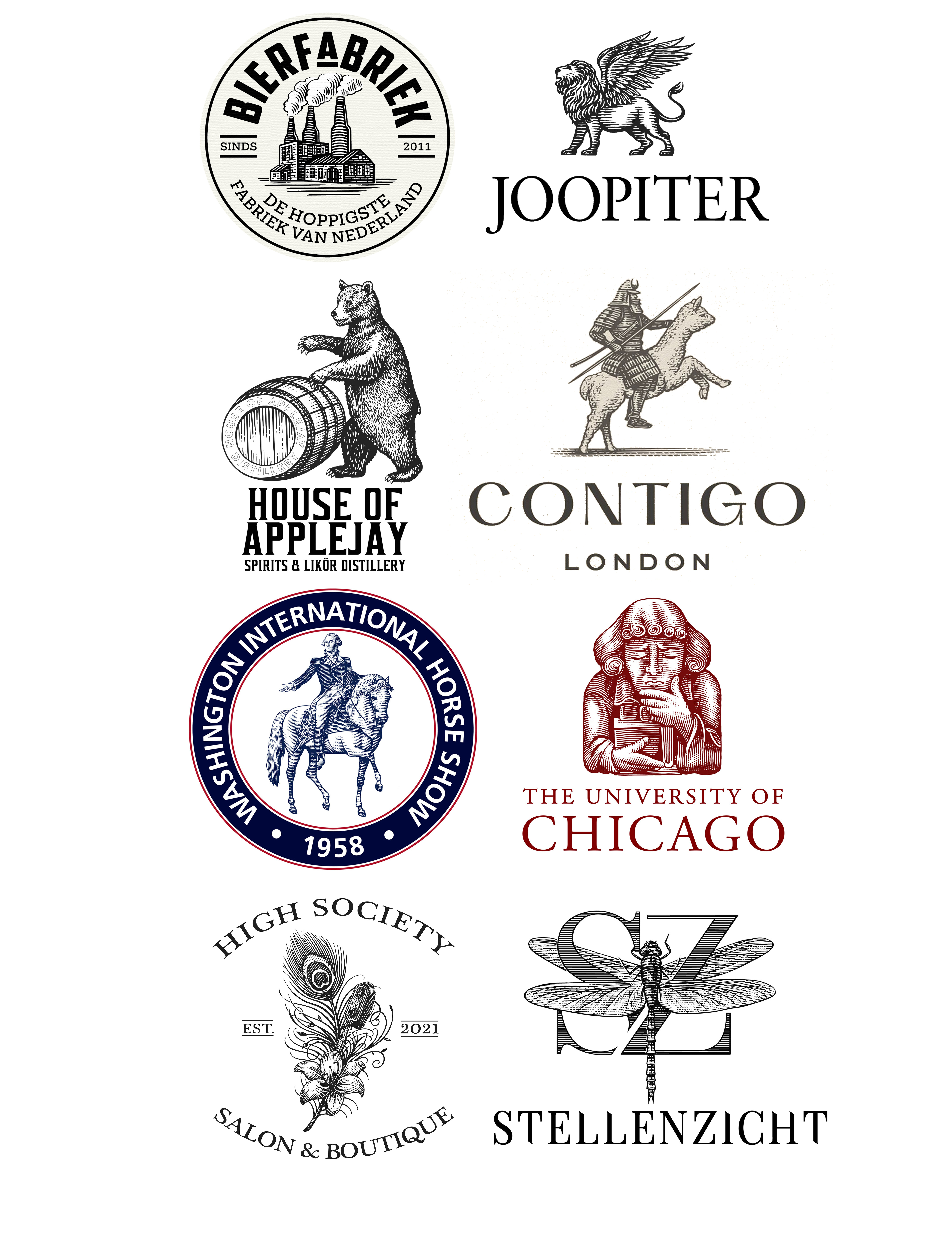 Example of Steven Noble Illustrated Logos