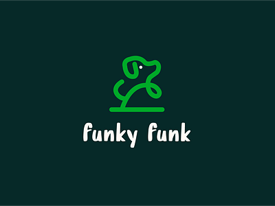 FUNKY FUNK - Logo Identity dog food logo dog logo fun logo logo logo identity minimal pet logo