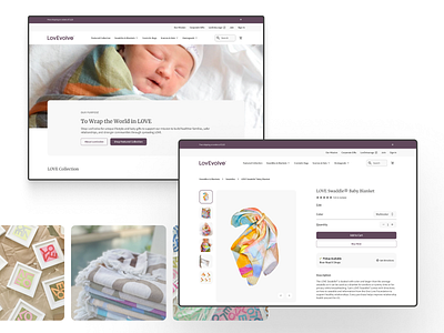 LovEvolve Ecommerce Website (3) baby branding child care ecommerce health care home landing page maternity parenting pdp product page shopping support ui ux