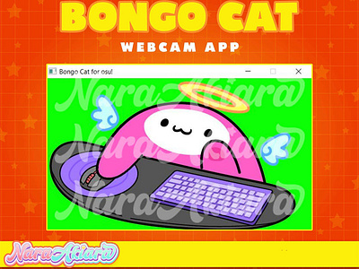 Heavenly Vtuber Bongo Cat Angel for Streamers animestyle bongocatforosu characterdesign chibiart customavatar digitalart digitalcreativity funstreaming virtualavatar virtualpet vtubermodel